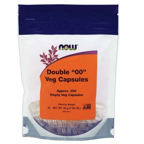 NOW Foods Double "00" Veg Capsules 250 Empty Capsules