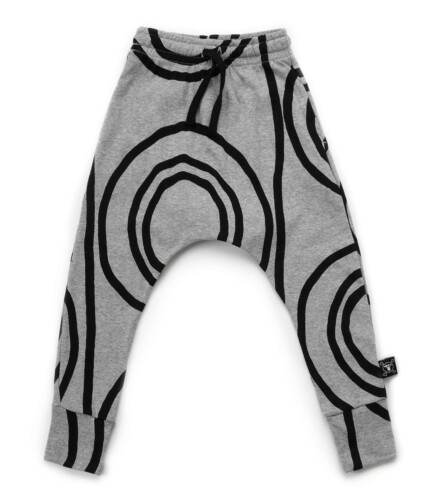 Nununu Circle Baggy Pants - Heather Grey
