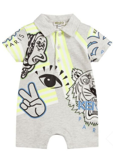 Kenzo Cali Party TB Jako T-shirt - Light Marl Grey - 6M