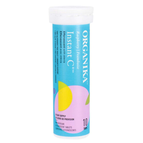 Organika Instant C- Raspberry 10 Tablets