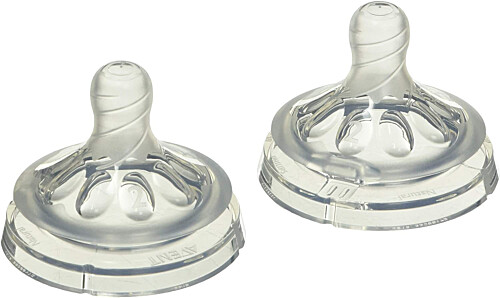 Philips AVENT Anti-colic Baby Bottle Slow Flow Nipple 2-Pack 1m+