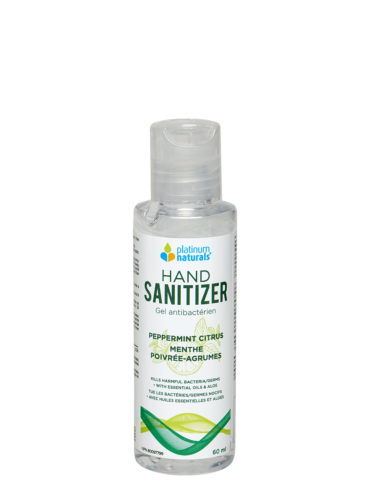 Platinum Naturals hand sanitizer - Peppermint Citrus 60ml