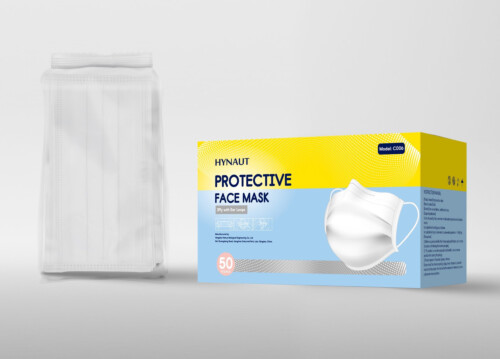 Hynaut Protective Face Mask 3Ply with Ear Loops 50Pcs/Box @