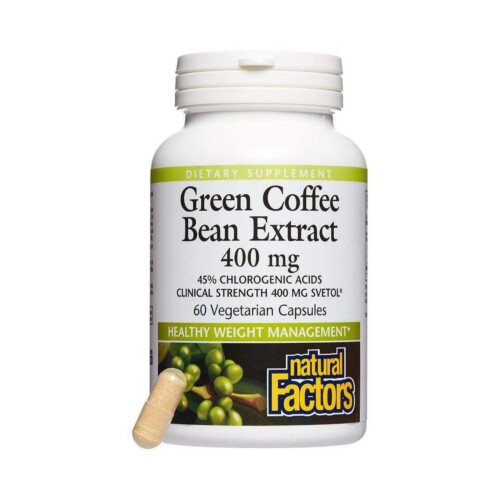 Natural Factors Green Coffee Bean Extract 400mg 60Vcaps