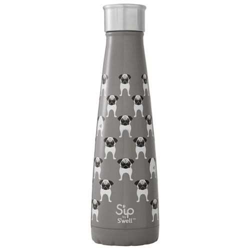 S'ip by S'well Water Bottle Pug Life 450ml 15oz