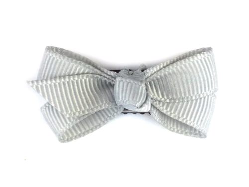 Baby Wisp d - Mini Latch Wisp Clip Chelsea Boutique Bow Light Grey