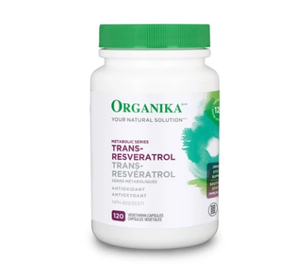 Organika Trans-Resveratrol Metabolic 100 mg 120 Vegetarian Capsules