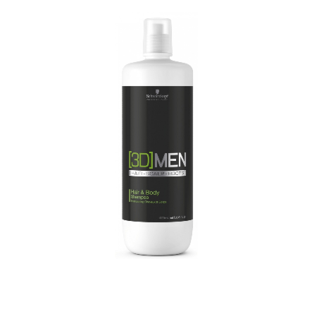 Schwarzkopf 3D MEN Hair & Body Shampoo 1000ml