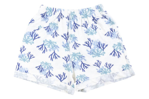 Nest Designs Bamboo Jersey Shorts - Blue Reef 2-3T
