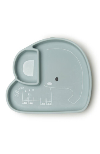 Loulou Lollipop Silicone Snack Plate - Born to be Wild - Elephant