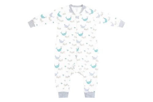 Nest Designs Organic Cotton Long Sleeve Footed Sleep Bag 1.0 TOG - Basking Buddies 4T-6T