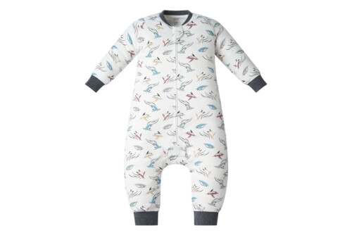 Nest Designs Organic Cotton Long Sleeve Footed Sleep Bag 1.0 TOG - Rainbow Swim 2.5T-4T