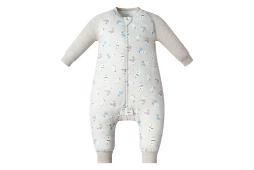 Nest Designs Raglan Bamboo Long Sleeve Footed Sleep Bag 2.5 TOG - Winter Skate 18M-2.5T