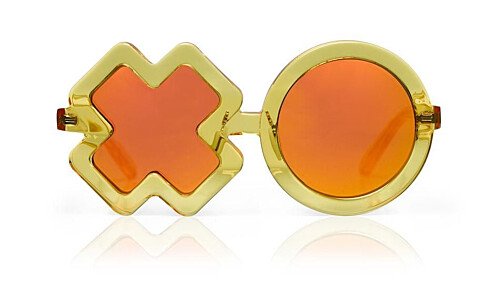 Sons + Daughters Sunglasses XO Yellow Jelly with Mirror