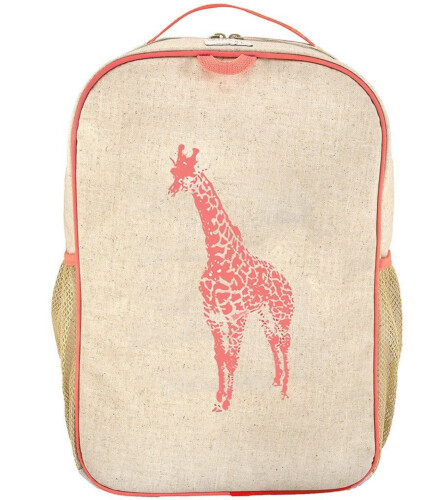 SoYoung Neon Orange Giraffe Grade School Backpack