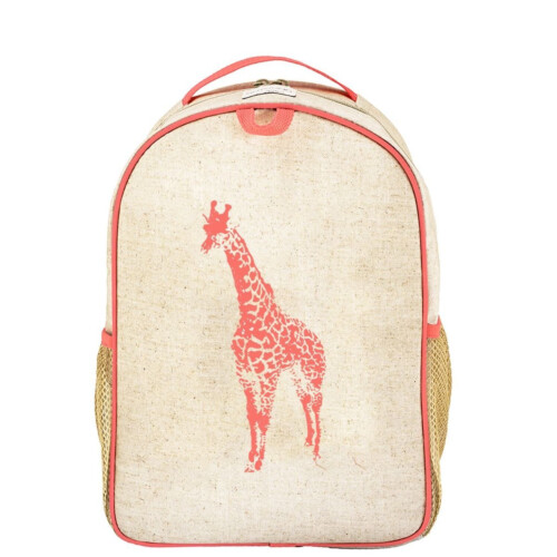SoYoung Neon Orange Giraffe Toddler Backpack