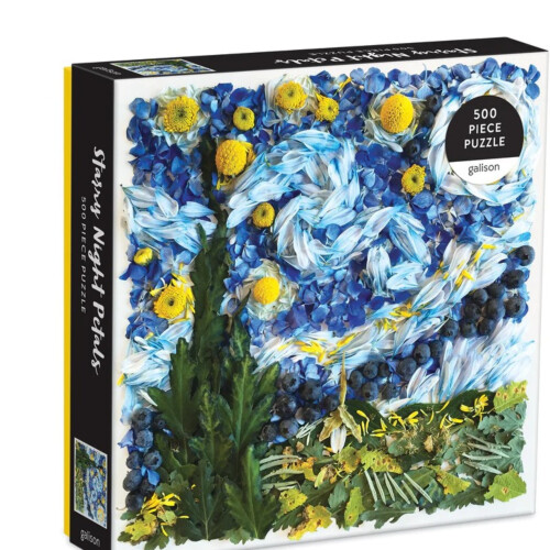 Galison Starry Night Petals 500 Piece Puzzle