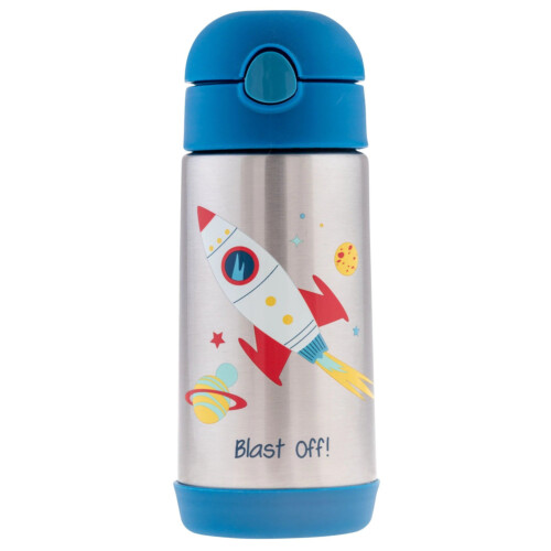 Stephen Joseph Double Wall Stainless Steel Bottles - Rocket 11.8oz 350ml