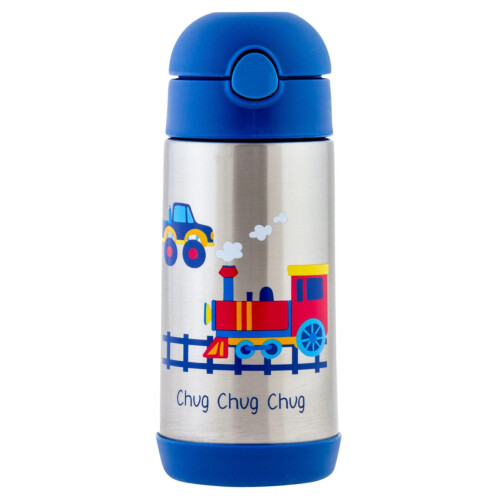 Stephen Joseph Double Wall Stainless Steel Bottles - Transportation 11.8oz 350ml