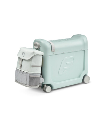 Stokke JetKids BedBox + Crew BackPack Travel Bundle - Green Aurora