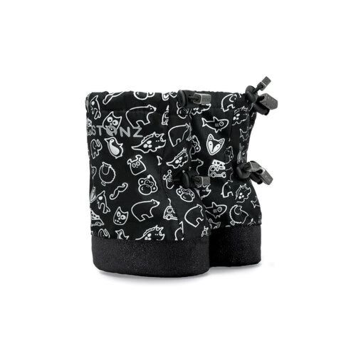 Stonz Toddler Booties - Neo Stonz Print Black 6-18M