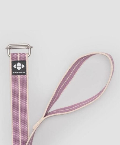 Halfmoon 8ft Loop Yoga Strap-Organic Cotton (Lilac Weave)