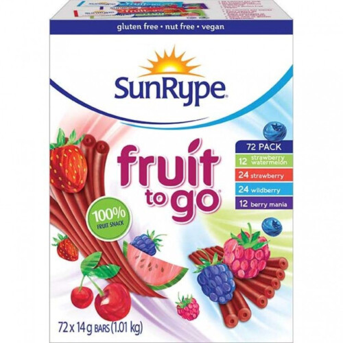 SunRype Fruit to go 72Pack