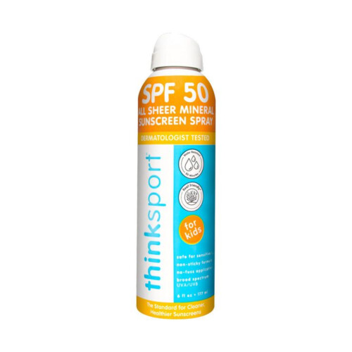 ThinkSport Kids SPF 50 All Sheer Mineral Sunscreen Spray 177ml