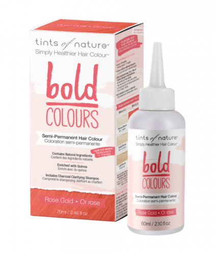 Tints of Nature Bold Colour Semi-Permanent Hair Colour - Rose Gold 70ml