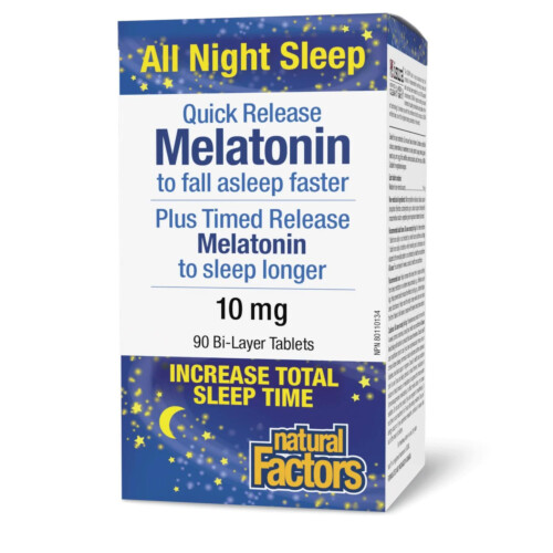 Natural Factors Quick Release Melatonin Plus Timed Release 10mg 90 Tabs @