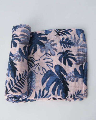 Little Unicorn Cotton Muslin Swaddle Single Tropical Pink