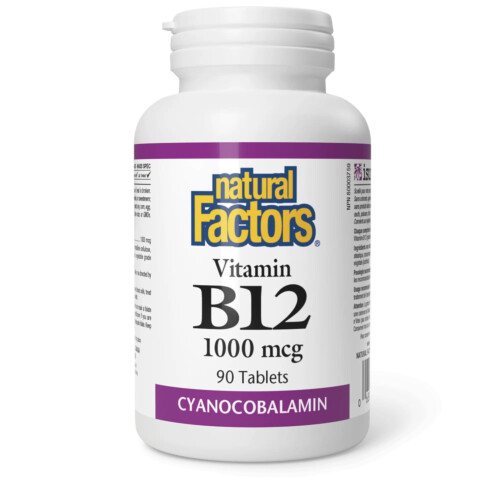 Natural Factors B12 1000mcg 60 Tablets