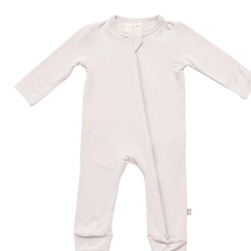 Kyte Baby Zippered Romper in Oat - 12-18 Months