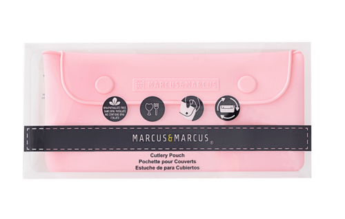 Marcus & Marcus Silicone Cutlery Pouch - Pink