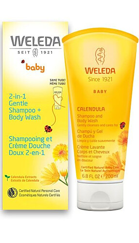 Weleda Baby 2 in 1 Gentle Shampoo + Body Wash 6.8oz 200ml