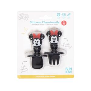 Bumkins Silicone Chewtensils - Disney Minnie