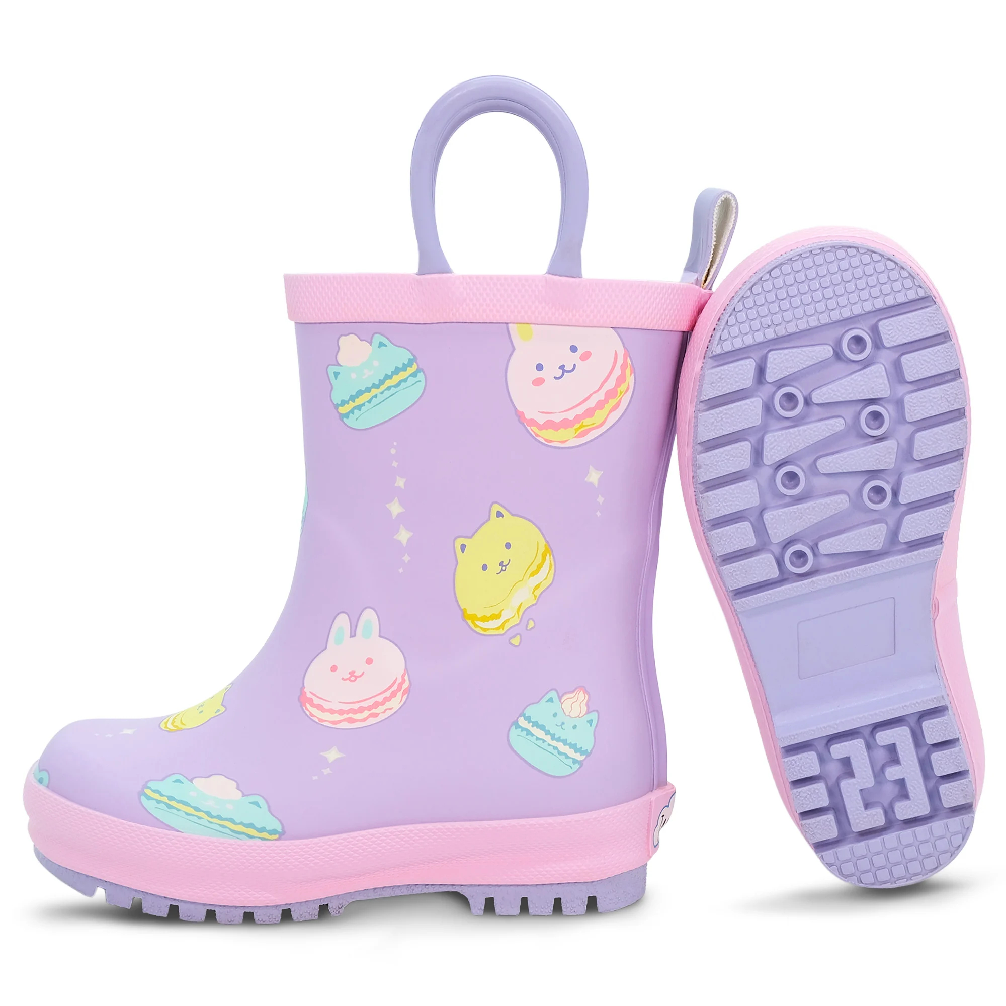 Jan & Jul Kids Rubber Rain Boots - Macarons US9