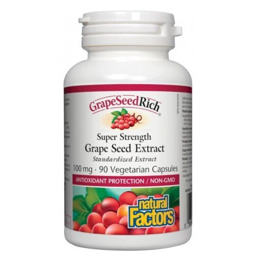 Natural Factors GrapeSeedRich 100mg 90 Capsules