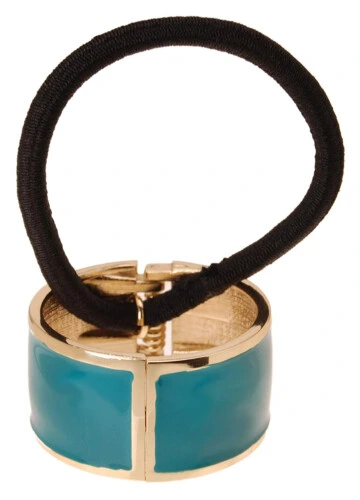 L.Erickson Atelier Enamel Cuff Pony Aqua - Gold
