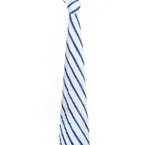 Aden & Anais Classic Swaddle Single in Box - Navy Beach Stripe