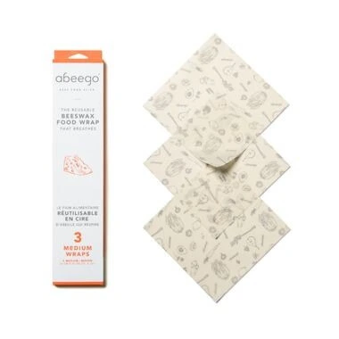 Abeego Beeswax Food Wrap 3 Medium Wraps