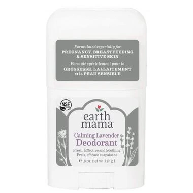 Earth Mama Calming Lavender Deodorant Travel Size - For Pregnancy, Breastfeeding and Sensitive Skin 17g