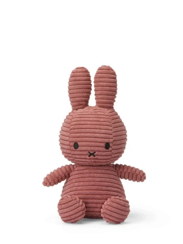Bon Ton Toys Miffy Sitting Corduroy Dusty Rose - 23cm - 9''