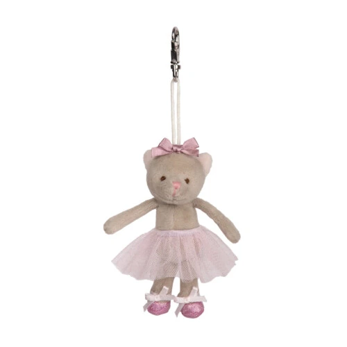 Bukowski Albertina Keyring - Grey Small 4"