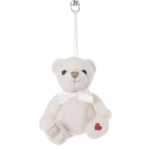 Bukowski Lovely Anton & Lenonard Bear Keyring - Cream white