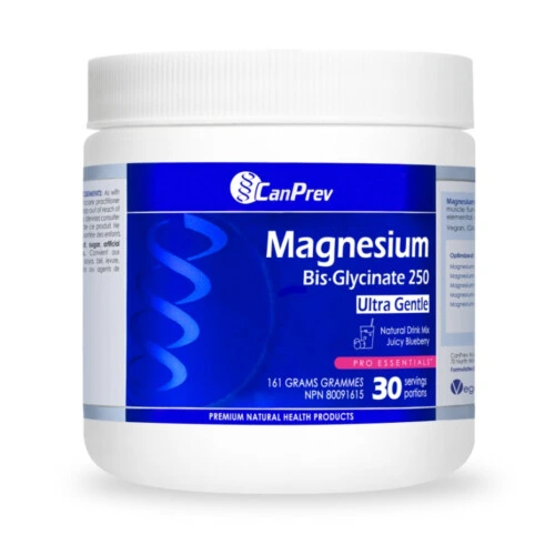 CanPrev Magnesium Bis-Glycinate 250 Ultra Gentle Juicy Blueberry 161g@
