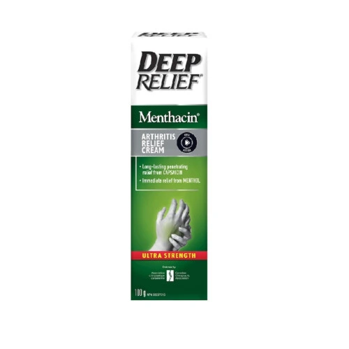 Deep Relief Menthacin Ultra Strength Arthritis Relief Cream 100g