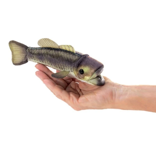 Folkmanis Mini Large Mouth Bass Finger Puppet