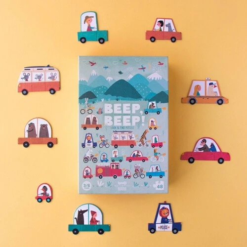 Londji Beep! Beep! Puzzle 48pieces 3/6 Ages