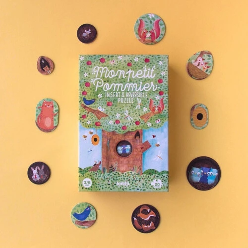 Londji Puzzle - Mon Petit Pommier Insert & Reversible Puzzle 3/6 Ages